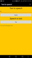 Speech to text: Type less, Say more Affiche