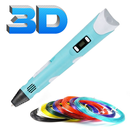 3D ручка и пластик PLA, ABS. К APK