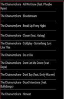 ALL Song THE CHAINSMOKERS 2017 اسکرین شاٹ 1