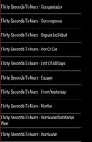 ALL Songs 30 SECOND TO MARS Screenshot 2