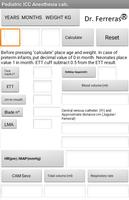 Pediatric calculator ICC & Ane poster