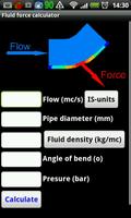 Fluid force calculator Affiche