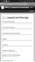 MPLS Leased line pricing app poster