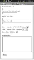 MPLS Leased line pricing app capture d'écran 1