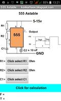 برنامه‌نما IC555 astable عکس از صفحه