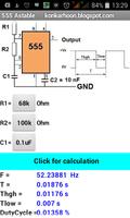 برنامه‌نما IC555 astable عکس از صفحه