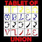 Enochian Tablet of Union or Spirit (Angel Magick) Zeichen