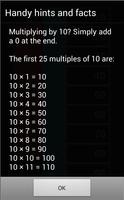 Quick Times Tables capture d'écran 2