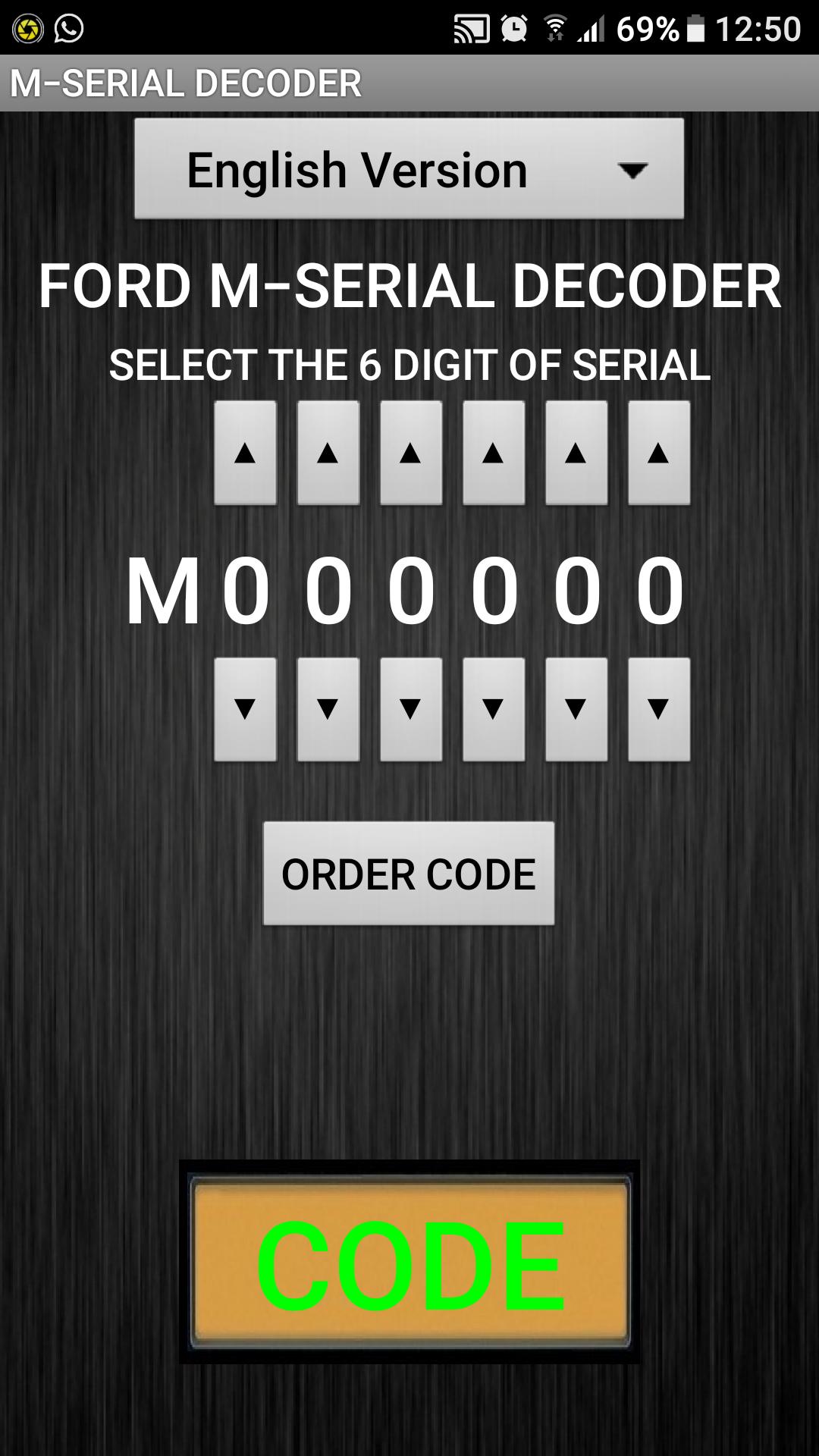 M-Serial Radio Code Decoder for Android - APK Download