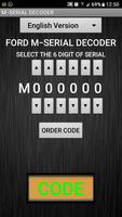 M-Serial Radio Code Decoder Plakat