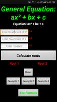 Quadratic Equation Solver Affiche