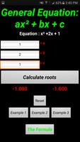 Quadratic Equation Solver capture d'écran 1