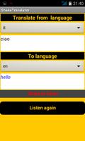 Shake Voice Translator Free पोस्टर