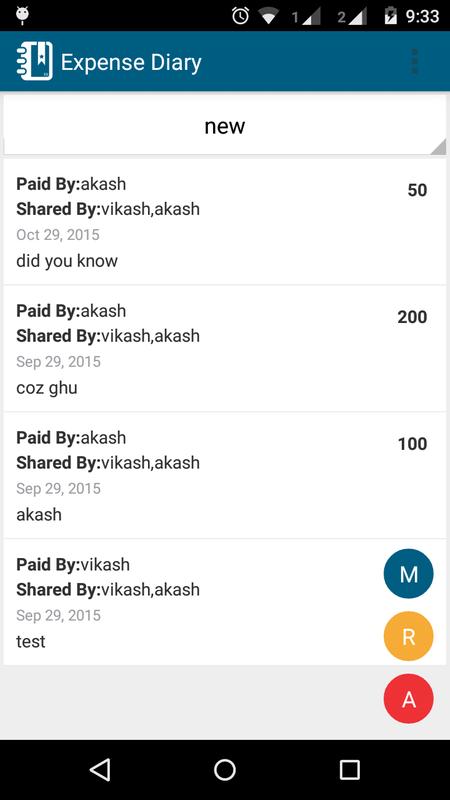 expense diary for android apk download