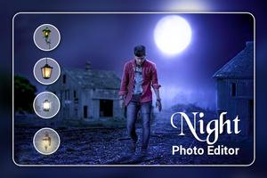 Night Photo Editor Affiche