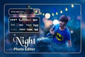 برنامه‌نما Night Photo Editor عکس از صفحه