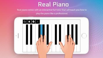 Real Piano Free : Keyboard with Magic Tiles Music Affiche