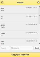 AppNotch Chat Room تصوير الشاشة 1