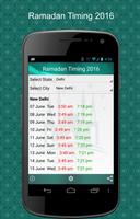 Ramadan Timing 2016 (India) screenshot 1