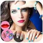 Girls Nail Paint: Lips MakeUp: Beauty Photo Editor आइकन