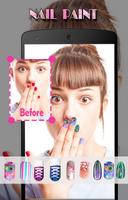 Girls Nail Paint: Lips MakeUp: Beauty Photo Editor पोस्टर