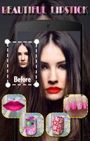 Girls Nail Paint: Lips MakeUp: Beauty Photo Editor स्क्रीनशॉट 1