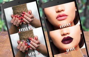 Girls Nail Paint: Lips MakeUp: Beauty Photo Editor स्क्रीनशॉट 2