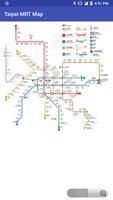 Taipei MRT Map الملصق