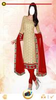 Girl Shalwar Kameez Photo Edit imagem de tela 2