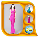 Girls in Gown Photo face frame lab-APK