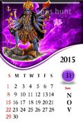 Kali Mata Calendar Affiche