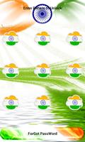 India Flag Pattern Lock Screen Affiche