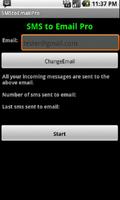SMS to Email captura de pantalla 1