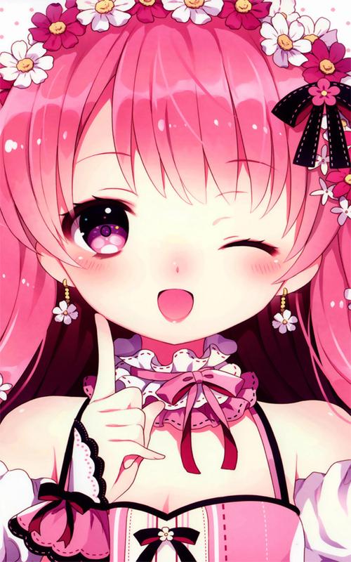 Cute punk anime girl