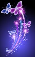 Poster Butterfly Neon Wallpapers