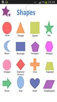 English Shapes Vocabulary poster