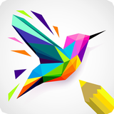 Poly Art Coloring Book Color By Number Pixel Art biểu tượng