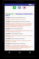 dialogues en français audio avec texte اسکرین شاٹ 2