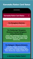 Karnataka Ration Card Status poster