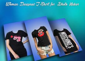 Woman Designed T-Shirt Photo Suit screenshot 1