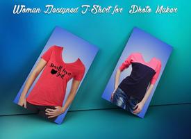 Woman Designed T-Shirt Photo Suit captura de pantalla 2