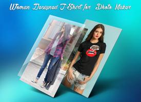 Woman Designed T-Shirt Photo Suit captura de pantalla 3