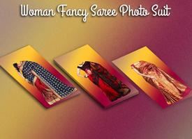 Women Fancy Saree Photo Suit Affiche