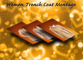 Women Trench Coat Montage Poster