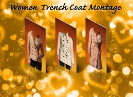 Women Trench Coat Montage syot layar 2