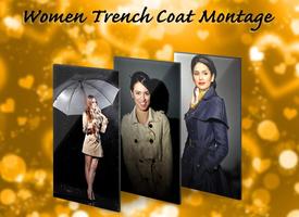 Women Trench Coat Montage syot layar 3