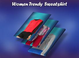 Women Trendy Sweatshirt Photo Suit Affiche