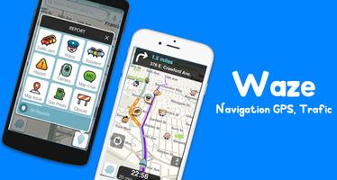 Navigation Waze maps , gps , traffic , alerts Tips capture d'écran 2