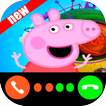 call from pepa pig - daddy pig and pepe pig