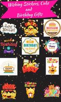 Happy Birthday Stickers & Birthday Cards capture d'écran 1